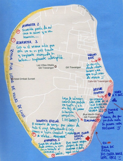 Gili Trawangan Map